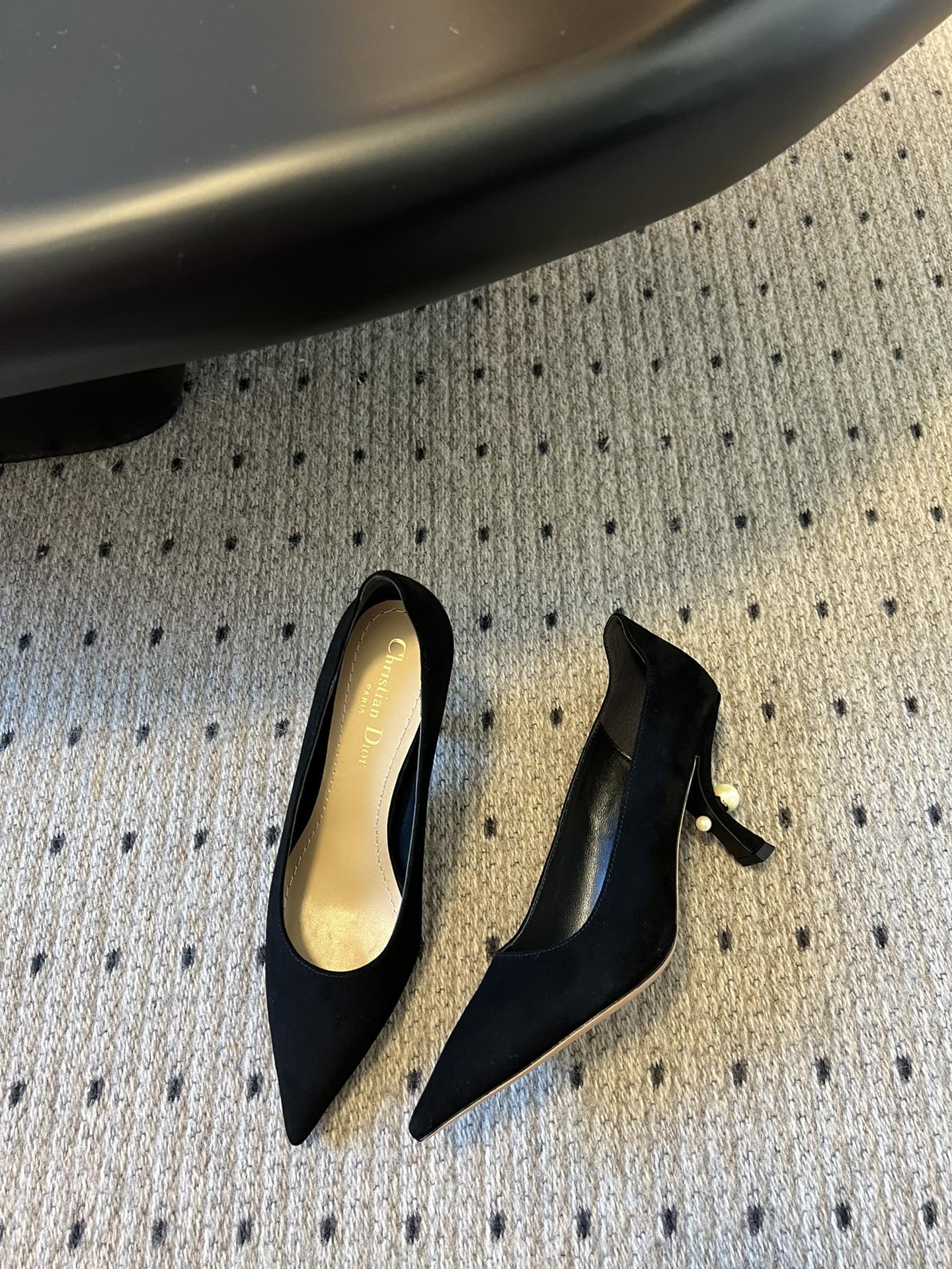 Luxury DiorTribales Pump 75mm In Black Suede 996955
