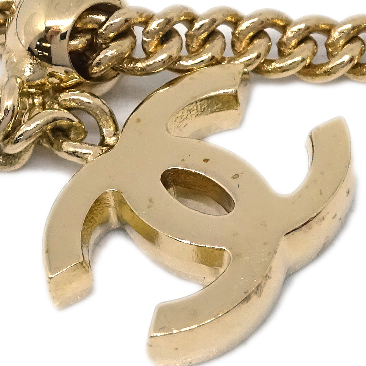 Luxury Chanel Scissors Bracelet Rhinestone Gold 02P