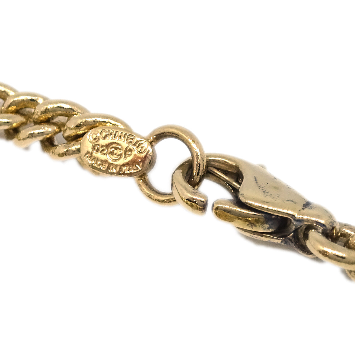 Luxury Chanel Scissors Bracelet Rhinestone Gold 02P