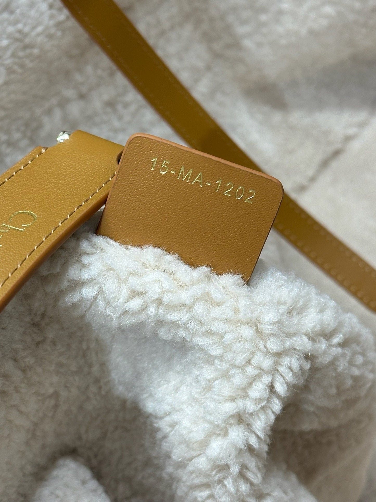 Luxury DiorToujours 37 Camel Brown Cowhide And Fur Gold Hardware