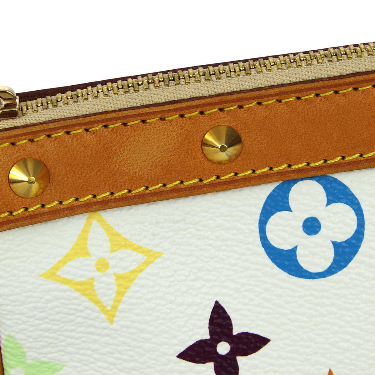 Louis Vuitton White Multicolor Pochette Accessoires Handbag M92649