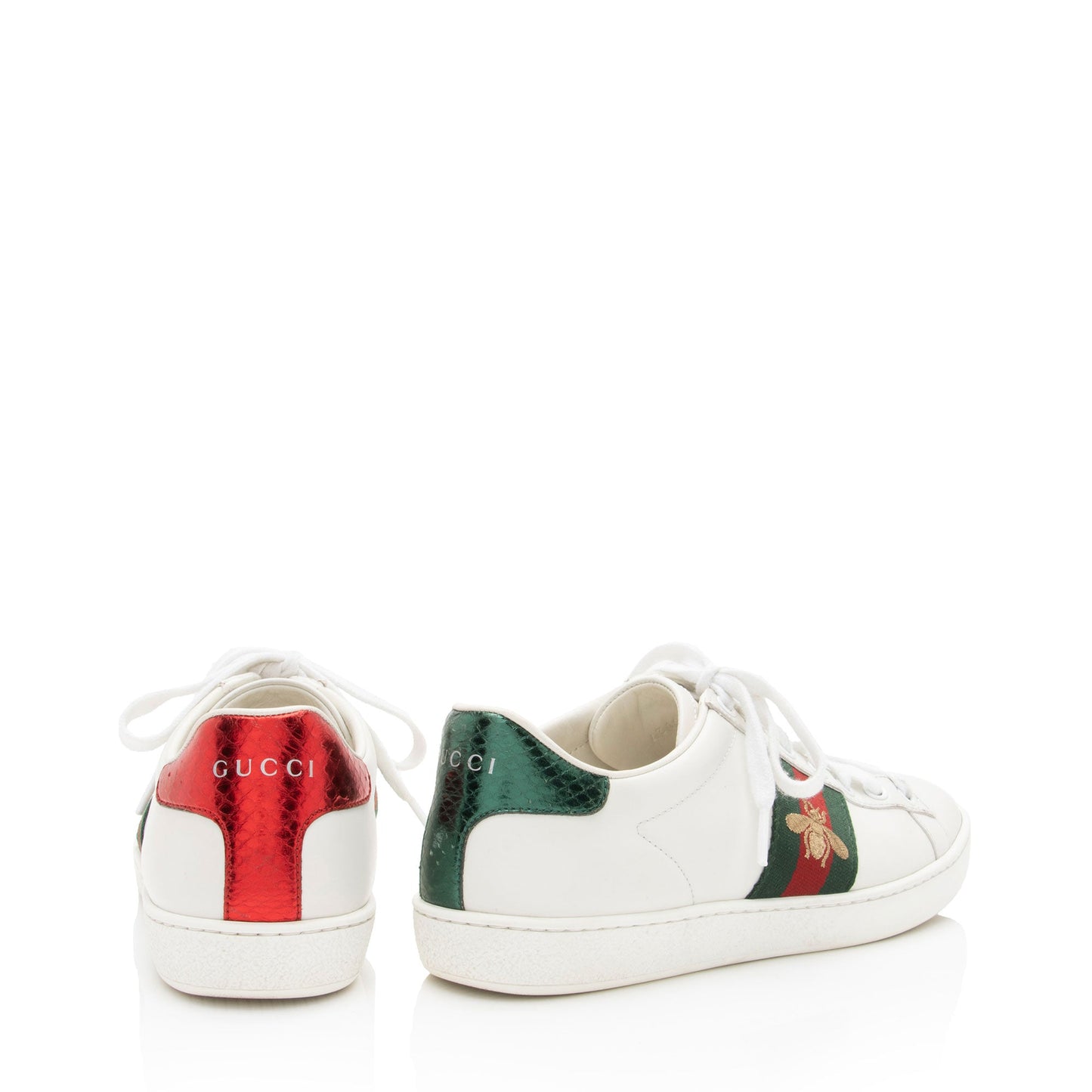 Gucci Leather New Ace Bee Sneakers