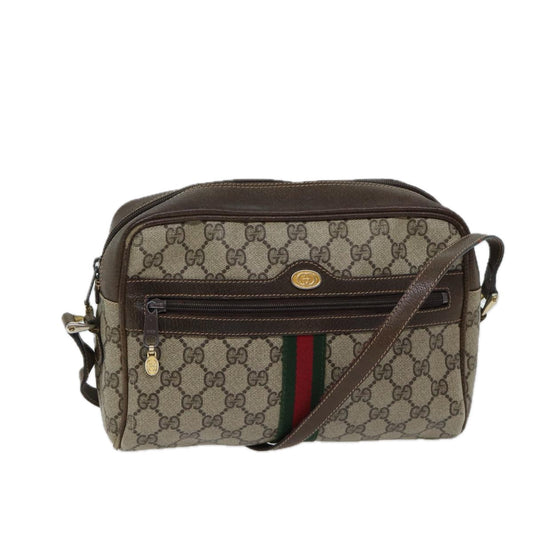 Luxury Gucci Trending 2025 GG Canvas Web Sherry Line Shoulder Bag PVC Beige Green Red