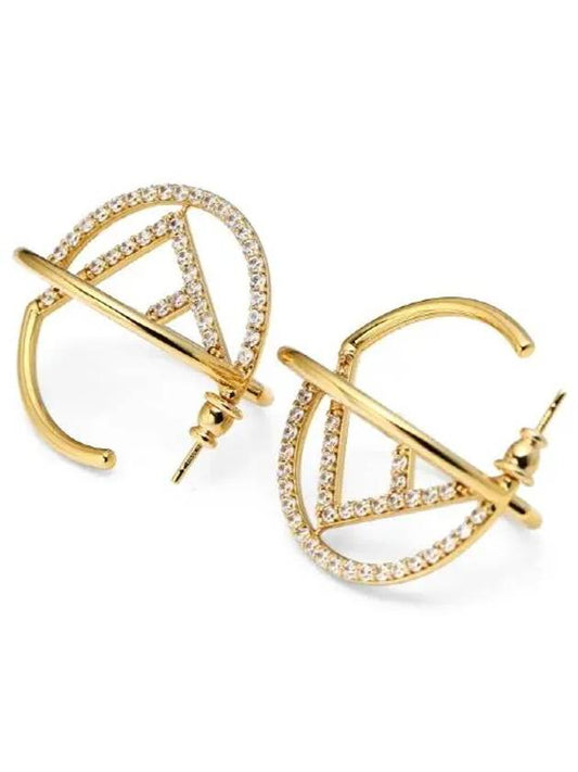 Luxury Fendi Women's F Is Luxury Fendi Earrings Gold