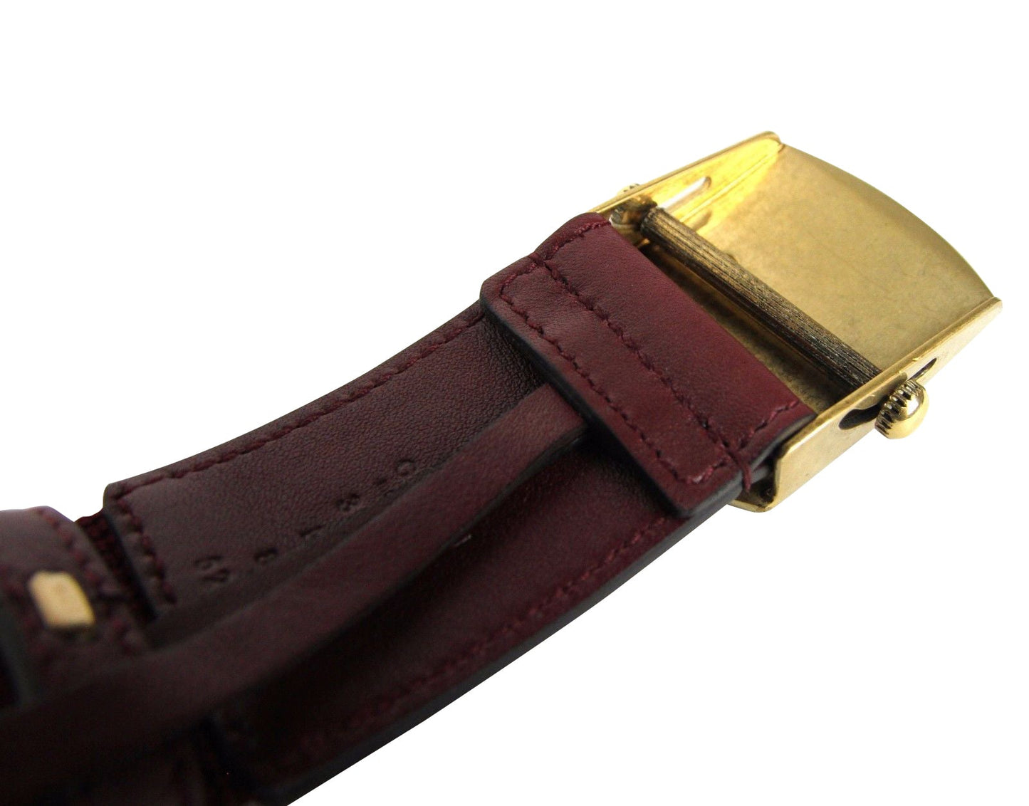 Gucci Men's Military Fabric Anchor Brass Buckle Belt