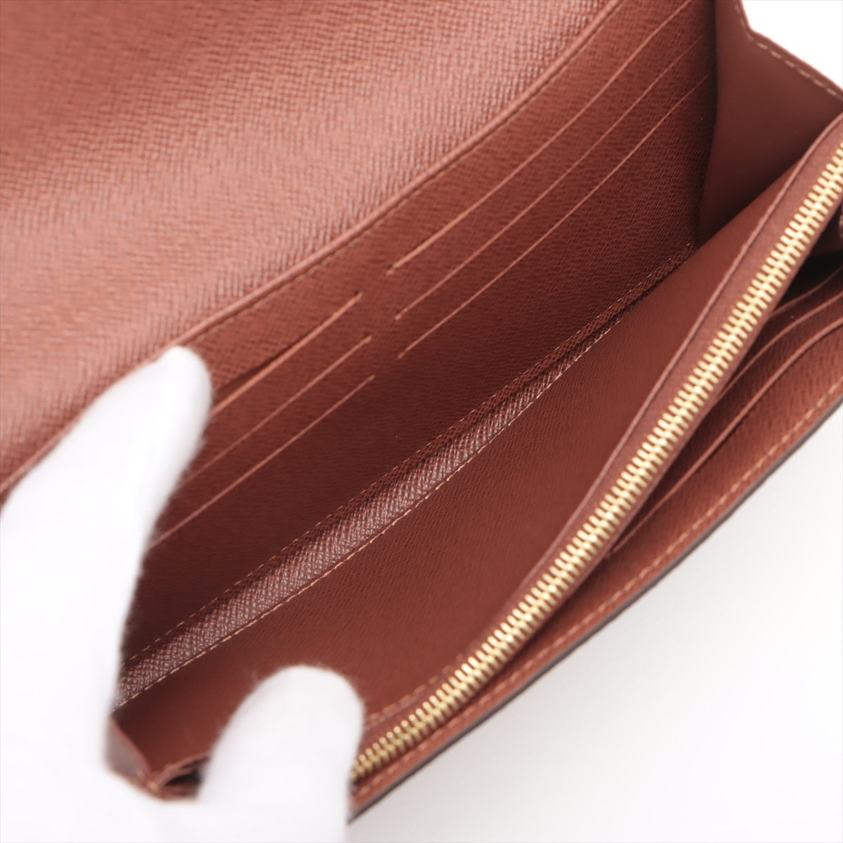 Louis Vuitton Monogram Portfolio Sarah M60531 Brown Long Wallet