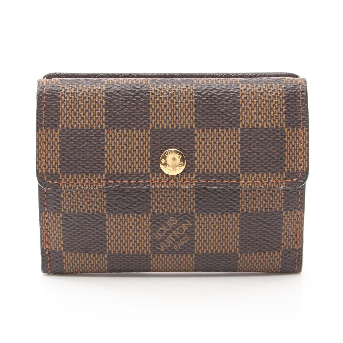 Louis Vuitton Damier Ebene Ludlow Coin Case  Canvas Coin Case N62925 in Great Condition