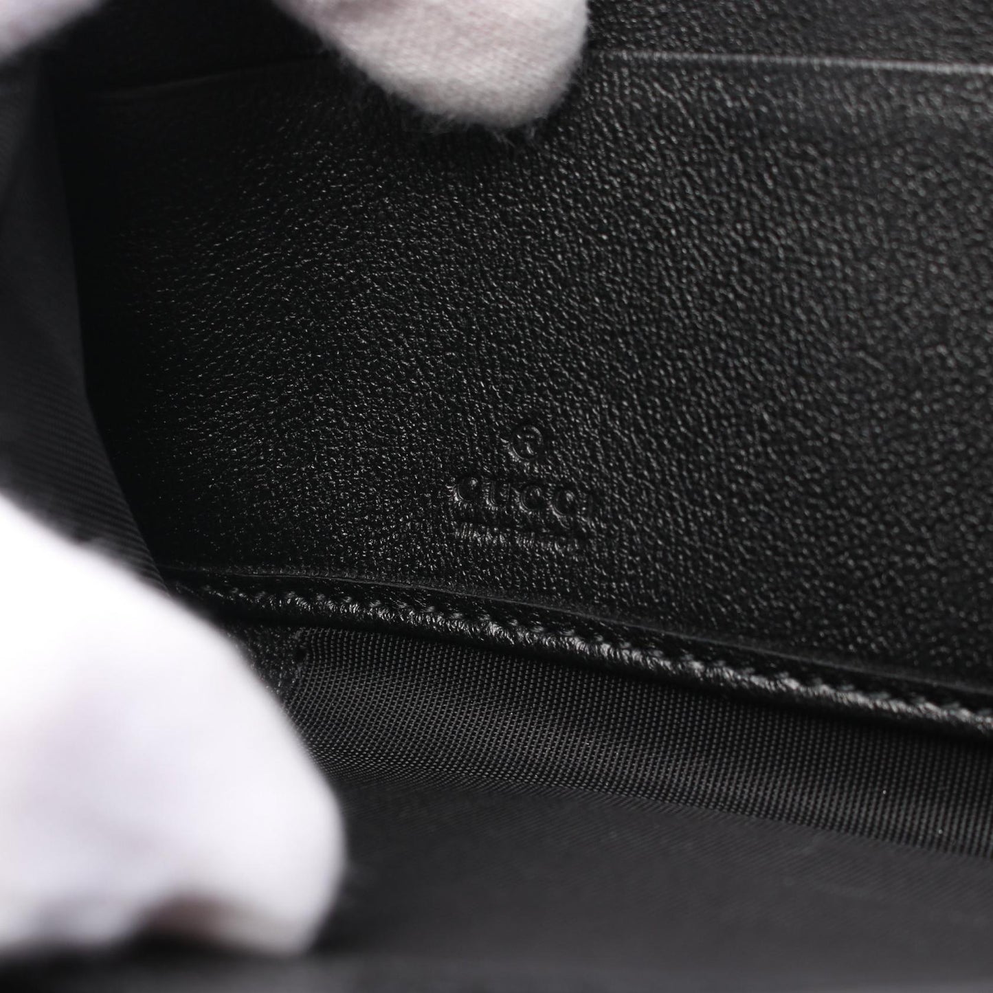 Luxury Gucci Trending 2025 Blondie Round Leather Wallet Black