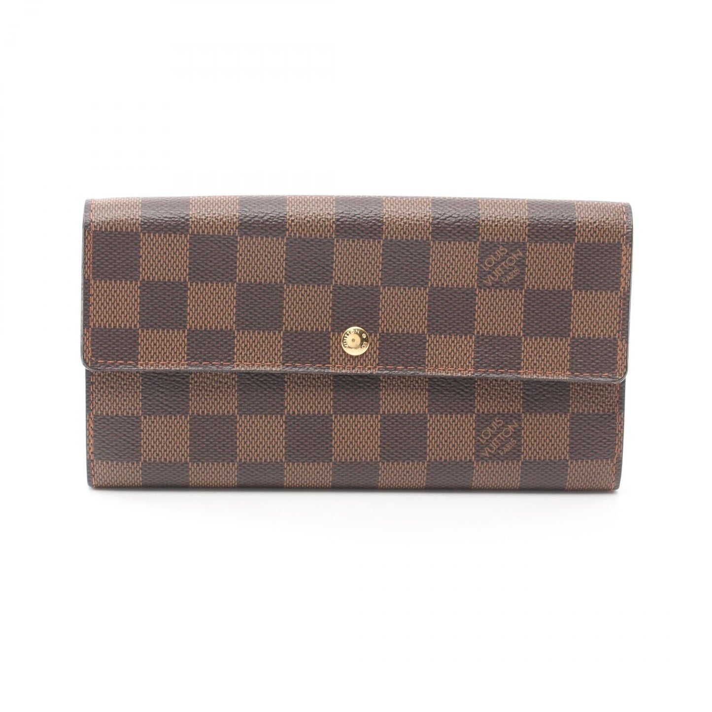 Louis Vuitton Damier Ebene Sarah  Canvas Long Wallet N61724 in New Condition