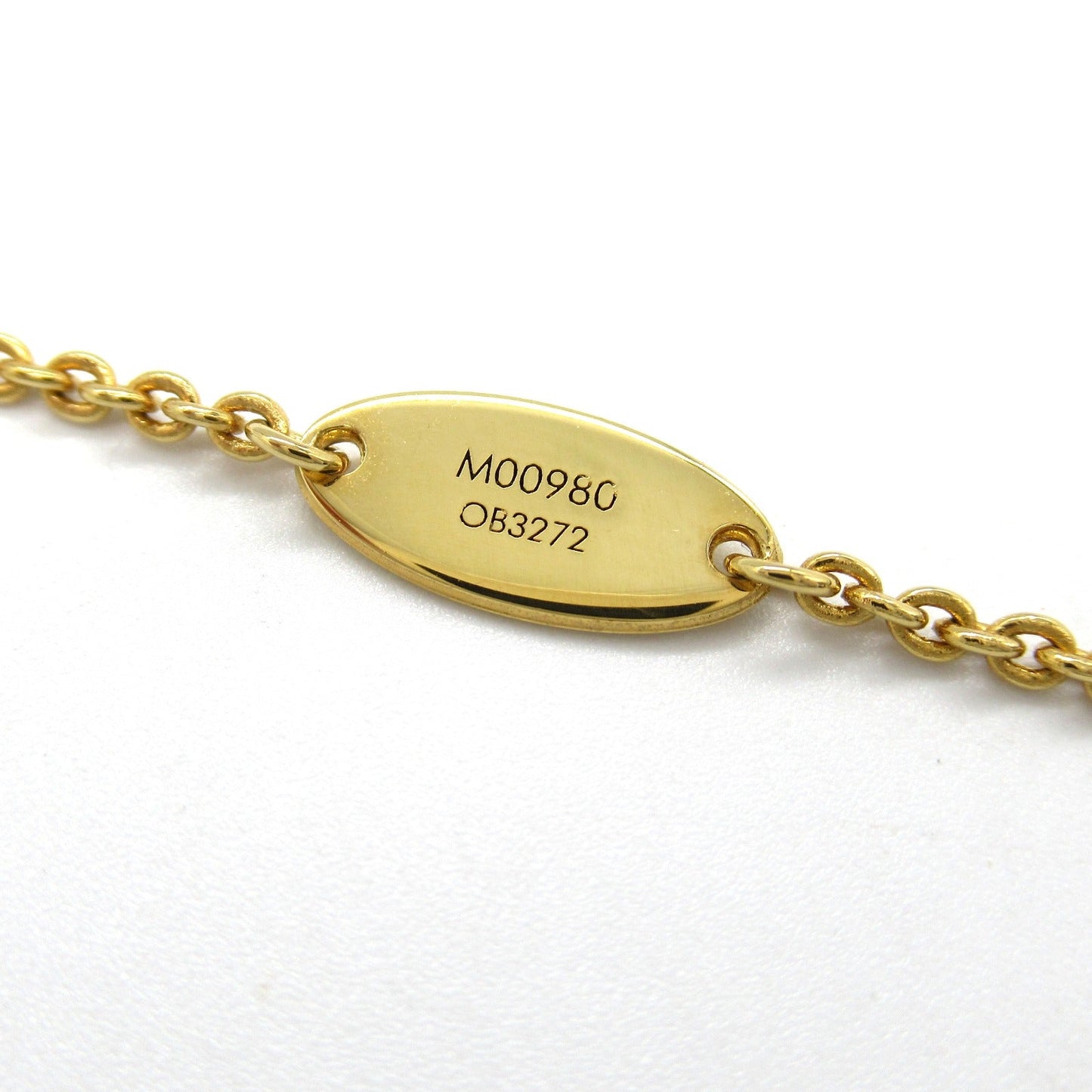Louis Vuitton Gold Plated Flower Necklace M00980