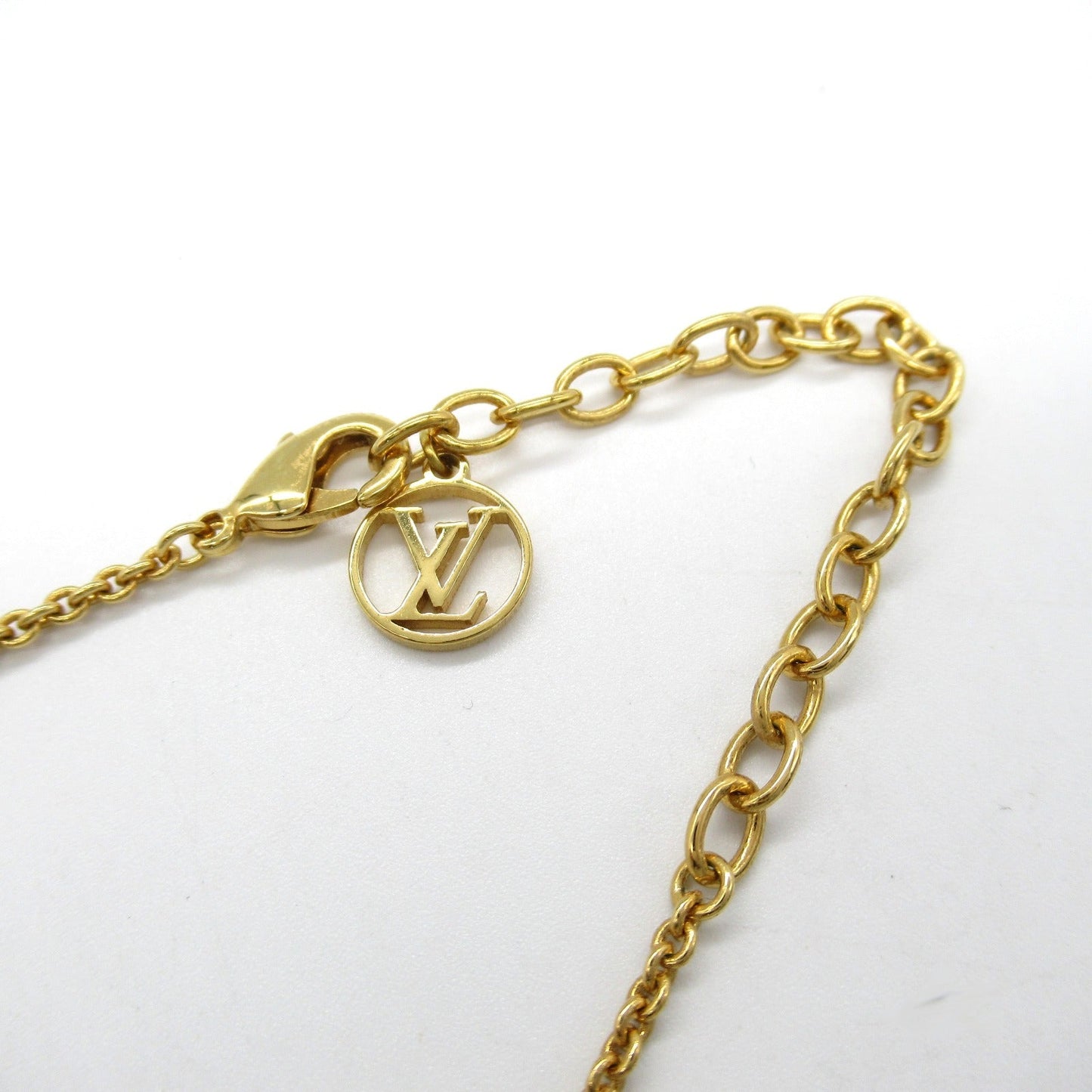 Louis Vuitton Gold Plated Flower Necklace M00980