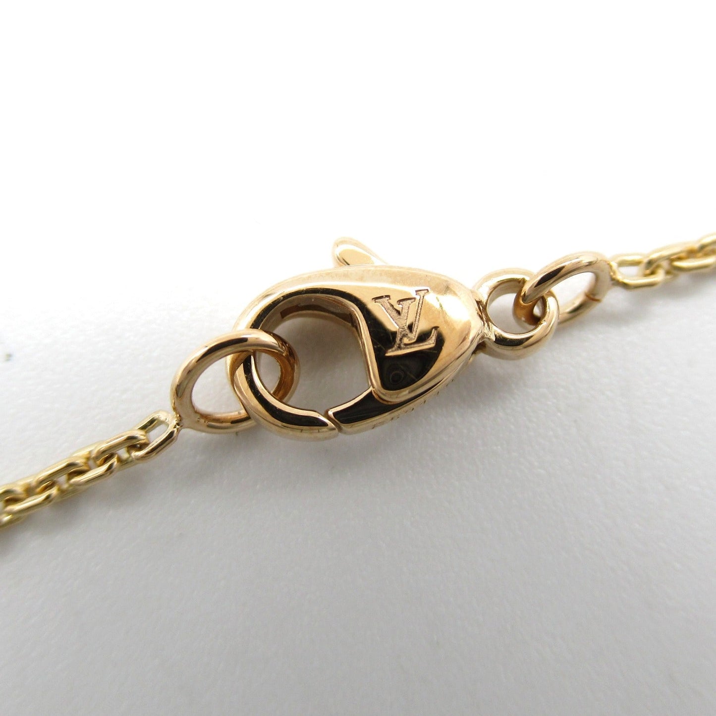 Louis Vuitton Diamond Pendant Necklace K18PG Q93655