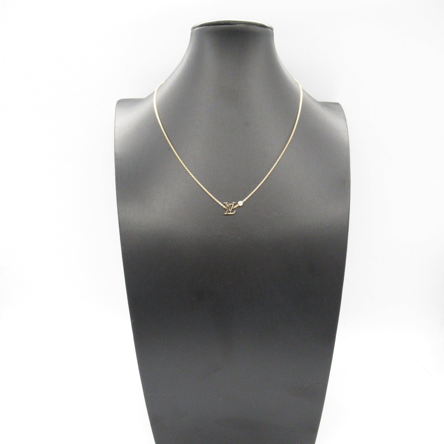 Louis Vuitton Diamond Pendant Necklace K18PG Q93655