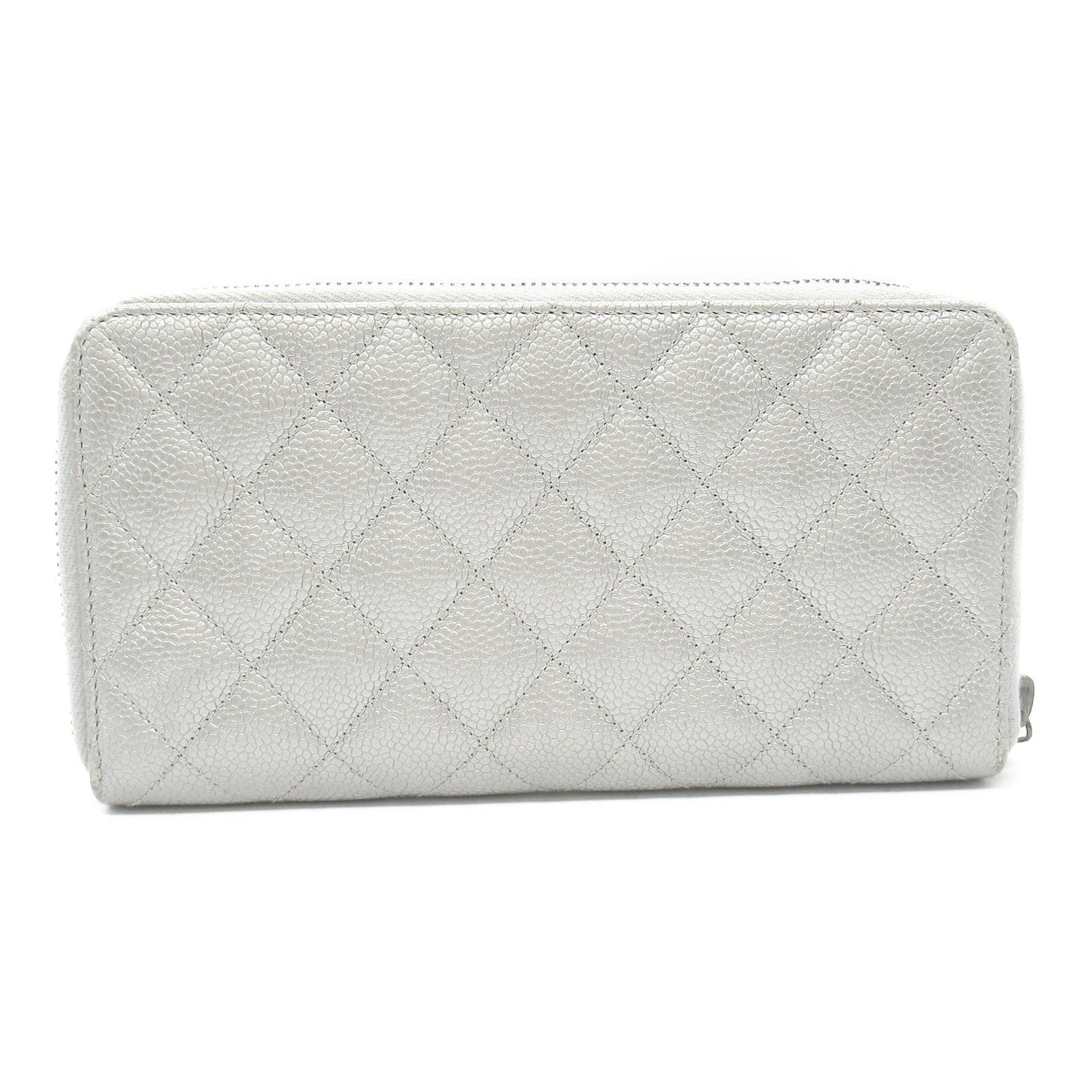 Chanel Matelasse Round Long Wallet Leather