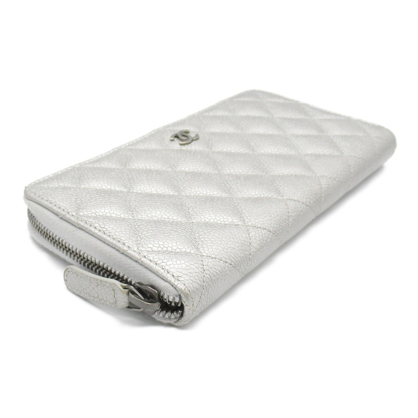 Chanel Matelasse Round Long Wallet Leather