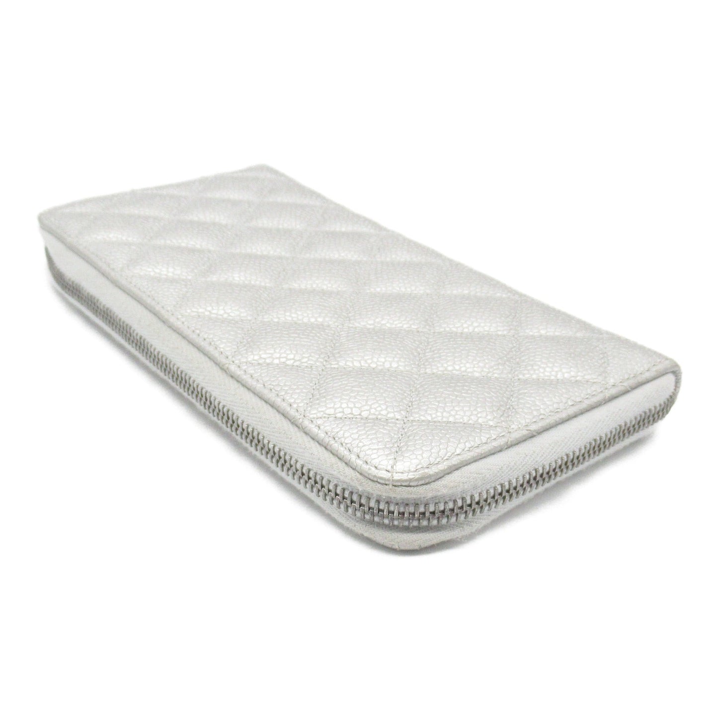 Chanel Matelasse Round Long Wallet Leather