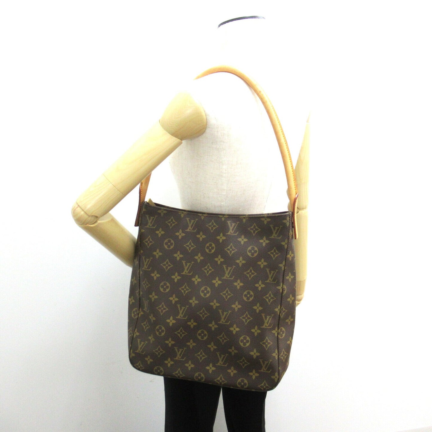 Louis Vuitton Looping Shoulder Bag Monogram Brown