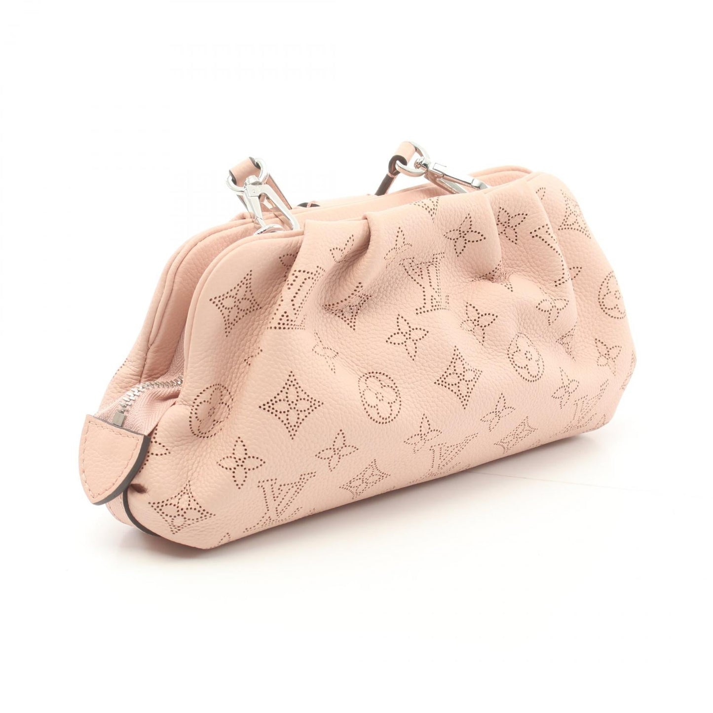 Louis Vuitton Mahina Scala Mini Magnolia Leather Shoulder Bag