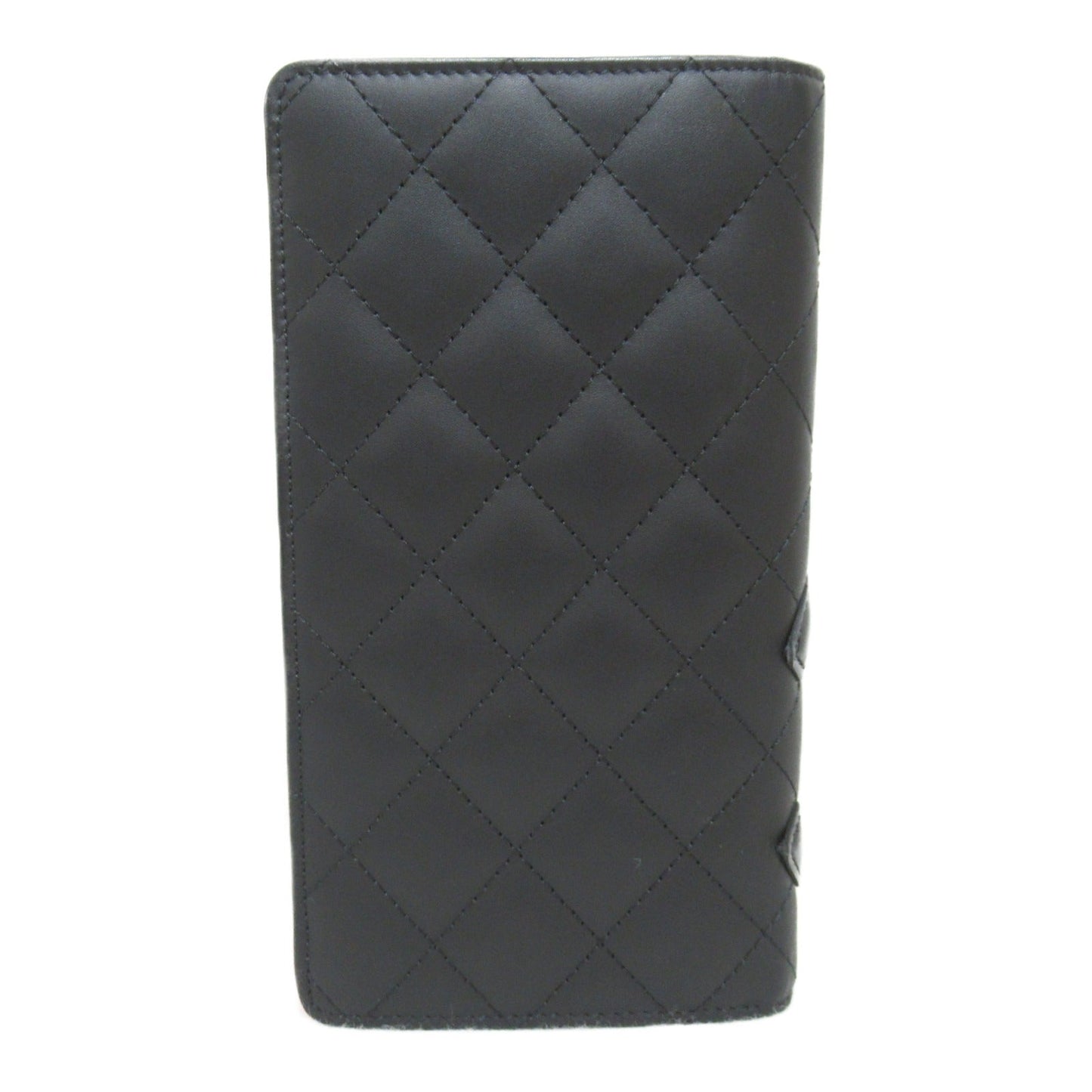 Chanel Cambon Quilted Leather Bifold Wallet Leather Long Wallet in Great Condition