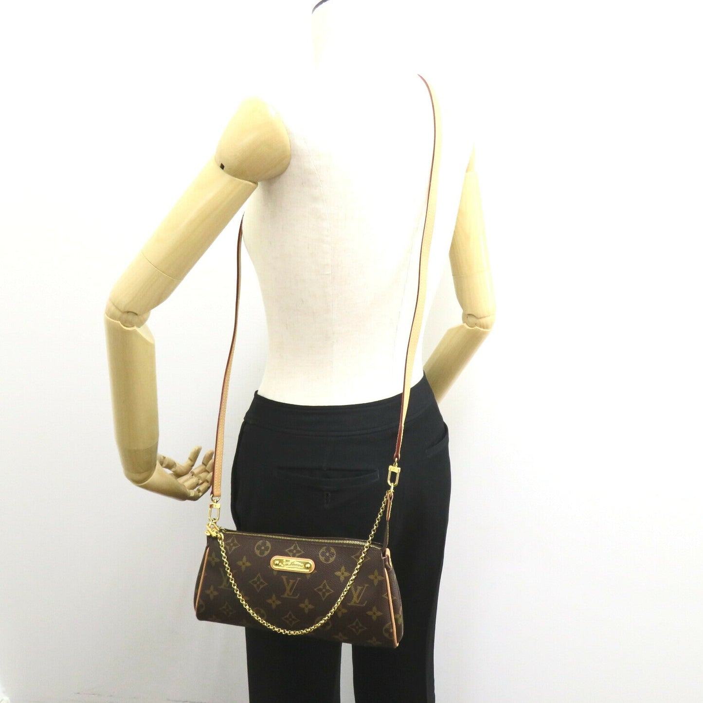 Louis Vuitton Eva Shoulder Bag Monogram Brown