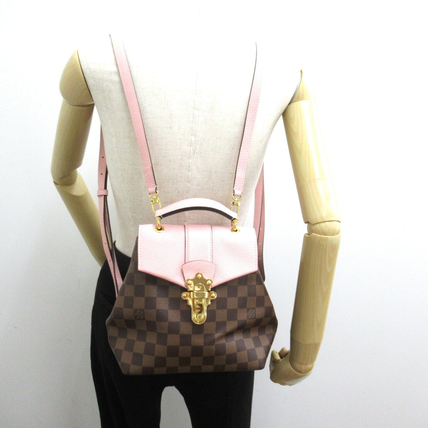 Louis Vuitton Clapton Backpack Damier Brown/Pink