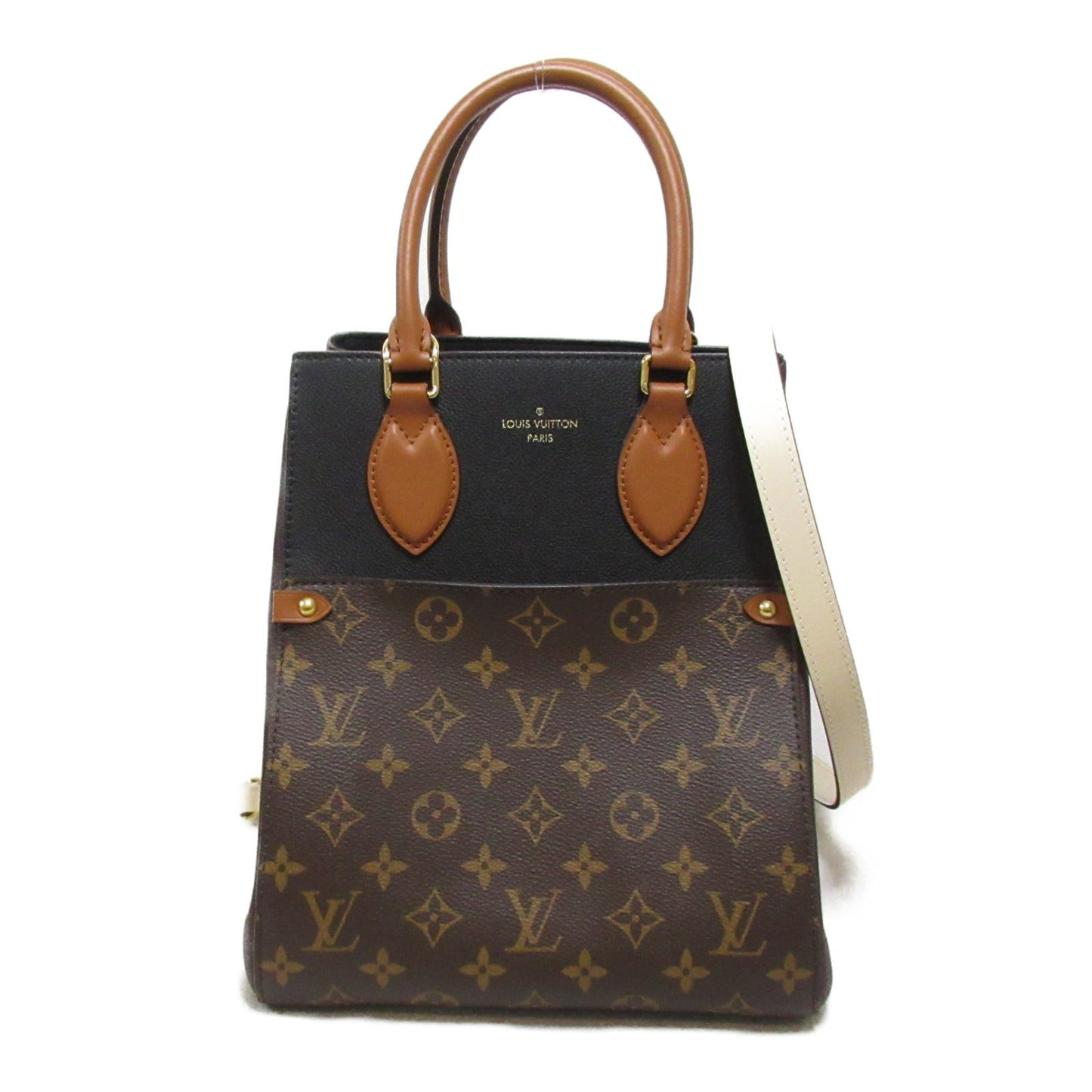 Louis Vuitton Fold Tote MM Shoulder Bag Brown M45409