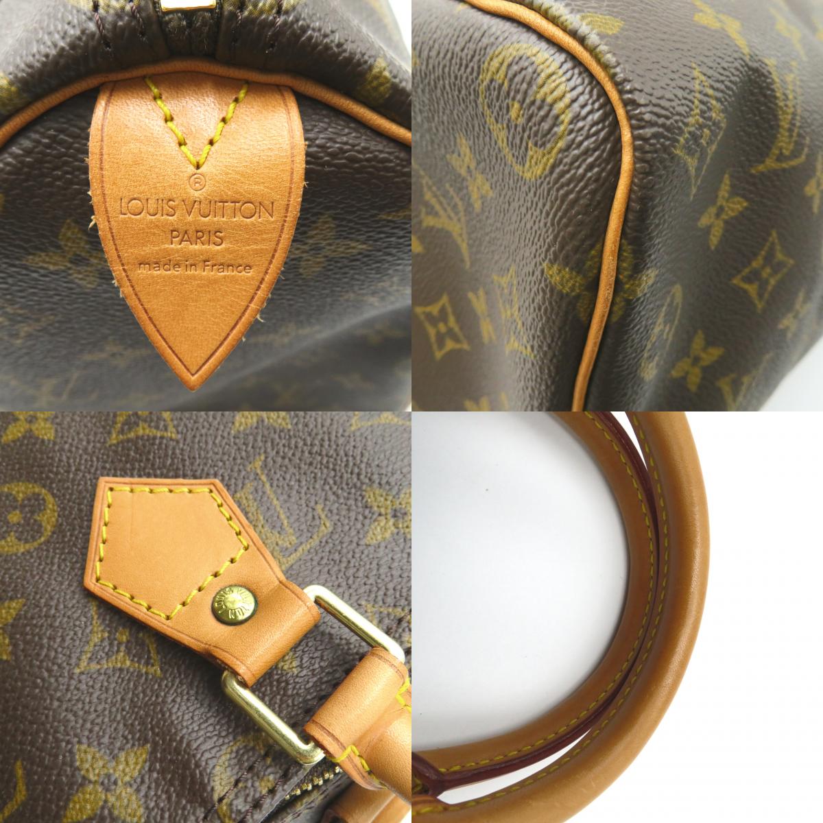 Louis Vuitton Speedy 35 Handbag Monogram Brown