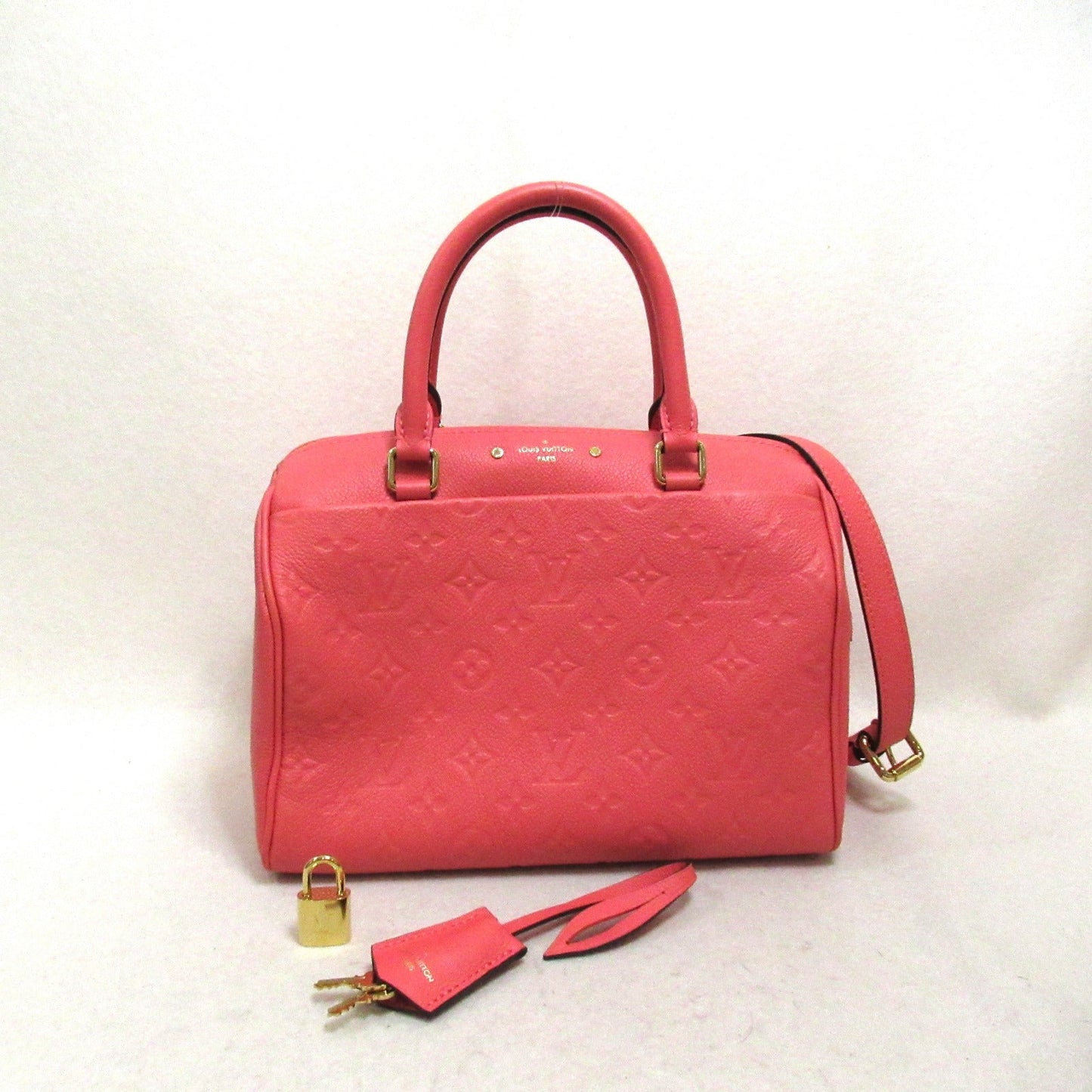 Louis Vuitton Monogram Empreinte Leather Speedy Bandouliere 25 Bag