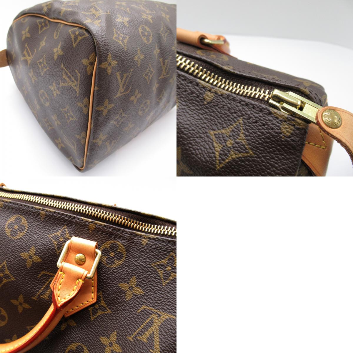 Louis Vuitton Speedy 30 Handbag Monogram Brown