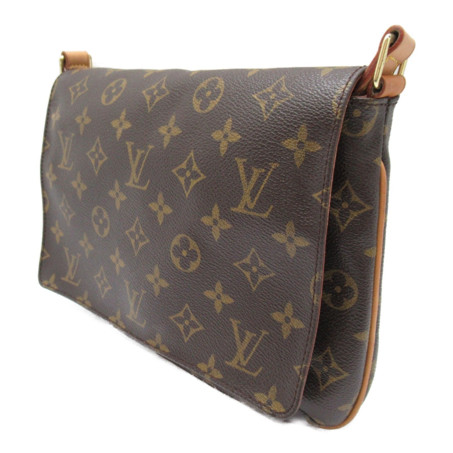 Louis Vuitton Musette Tango Long Shoulder Bag Brown
