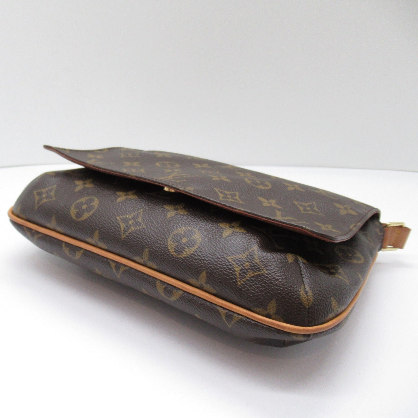 Louis Vuitton Musette Tango Long Shoulder Bag Brown