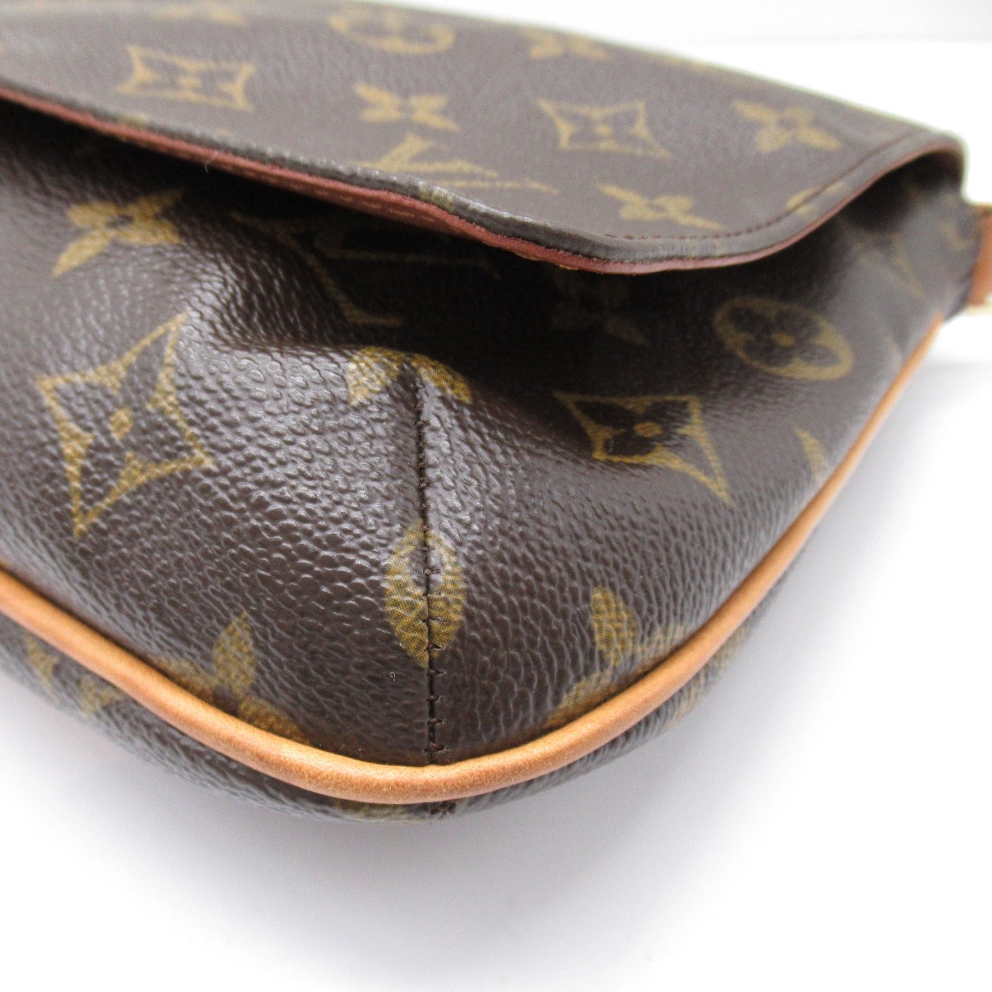 Louis Vuitton Musette Tango Long Shoulder Bag Brown