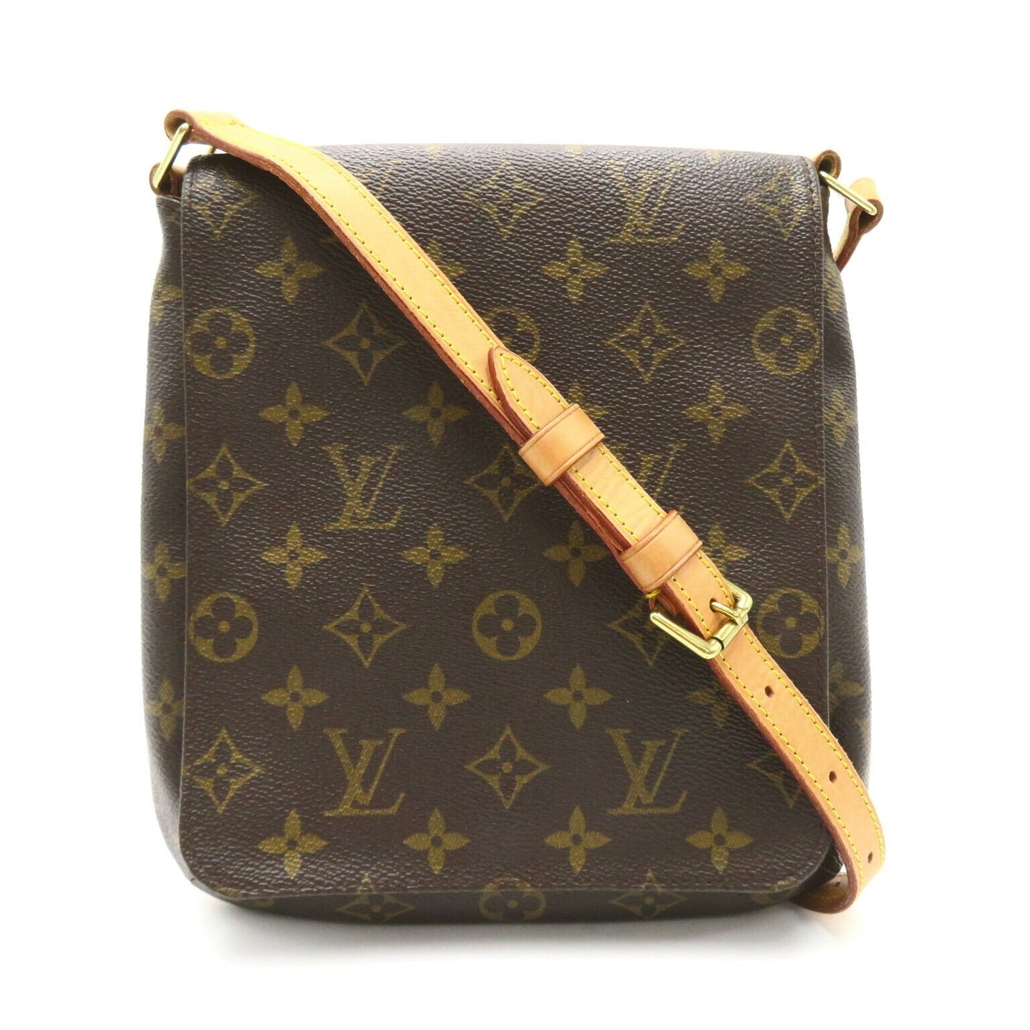 Louis Vuitton Musette Salsa Short Shoulder Bag Brown