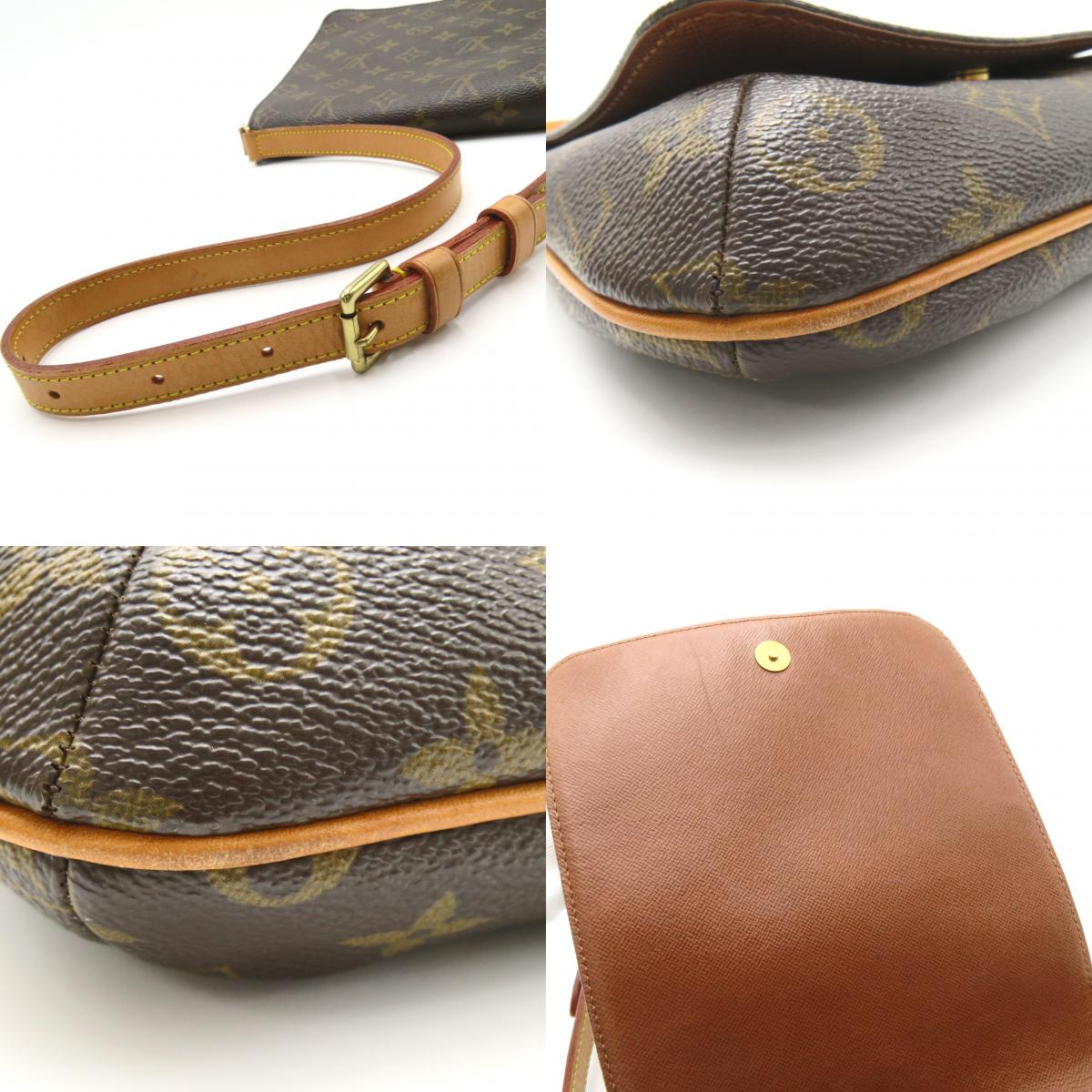 Louis Vuitton Musette Salsa Short Shoulder Bag Brown