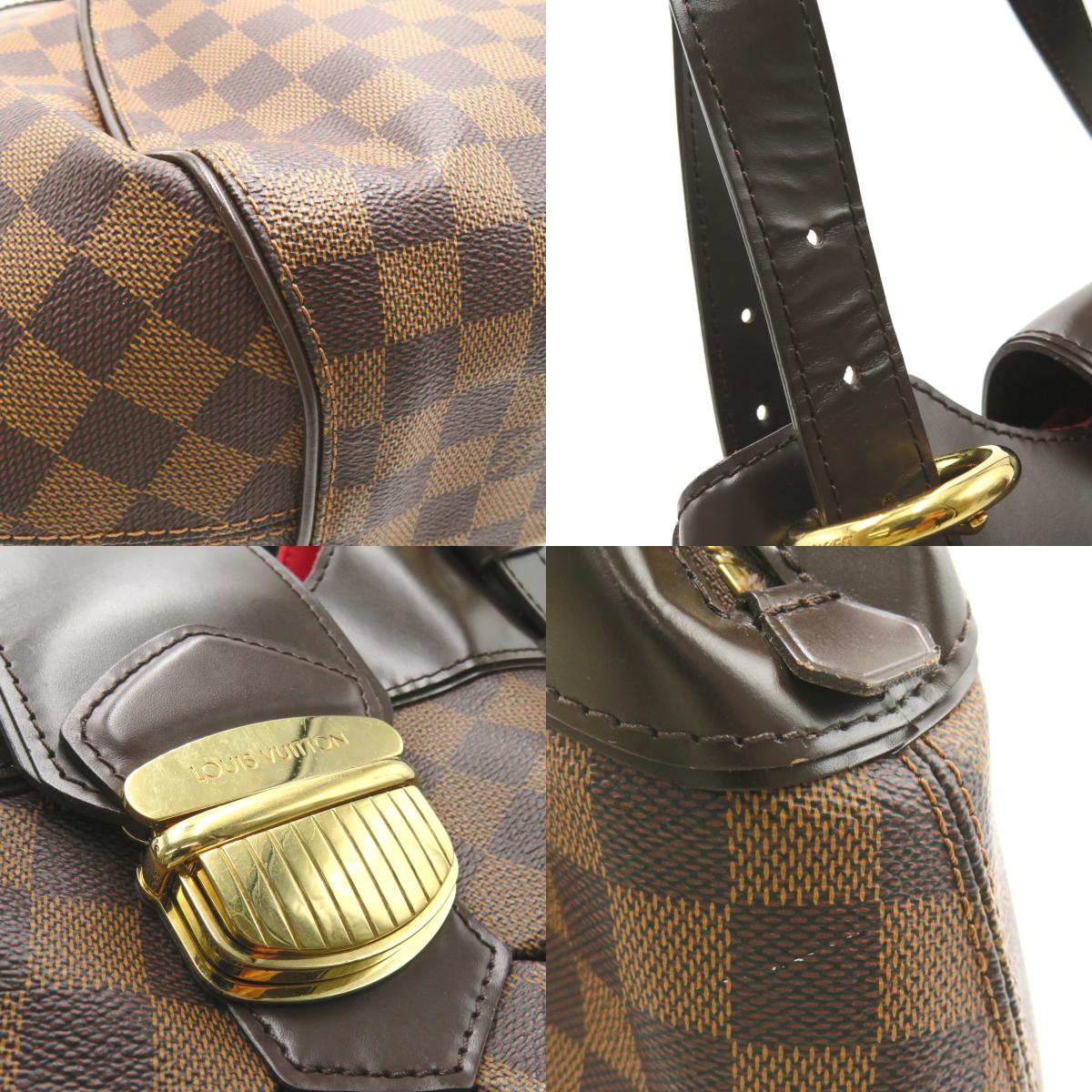 Louis Vuitton Sistina GM Shoulder Bag Brown
