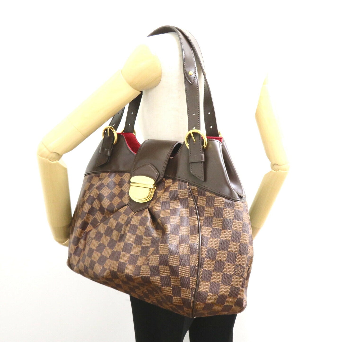 Louis Vuitton Sistina GM Shoulder Bag Brown