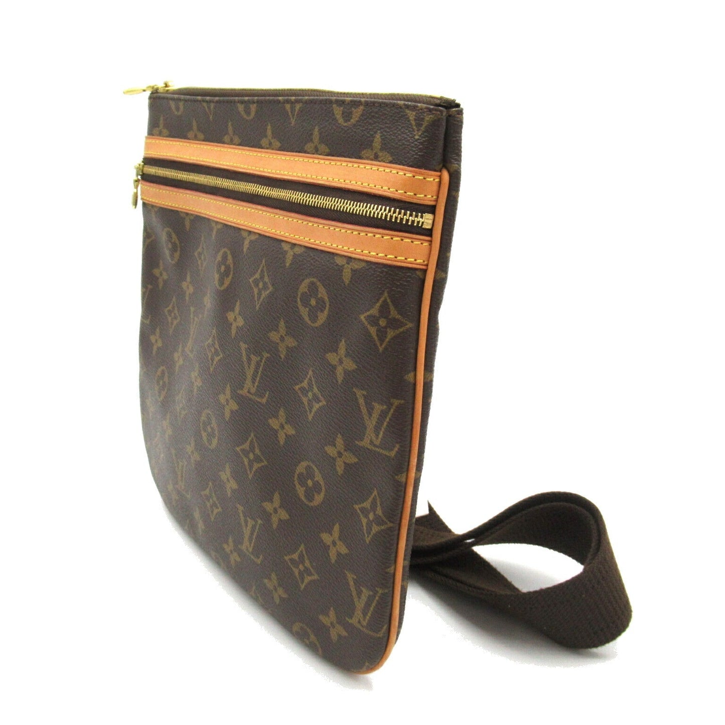 Louis Vuitton Bosphore Pochette Shoulder Bag Brown