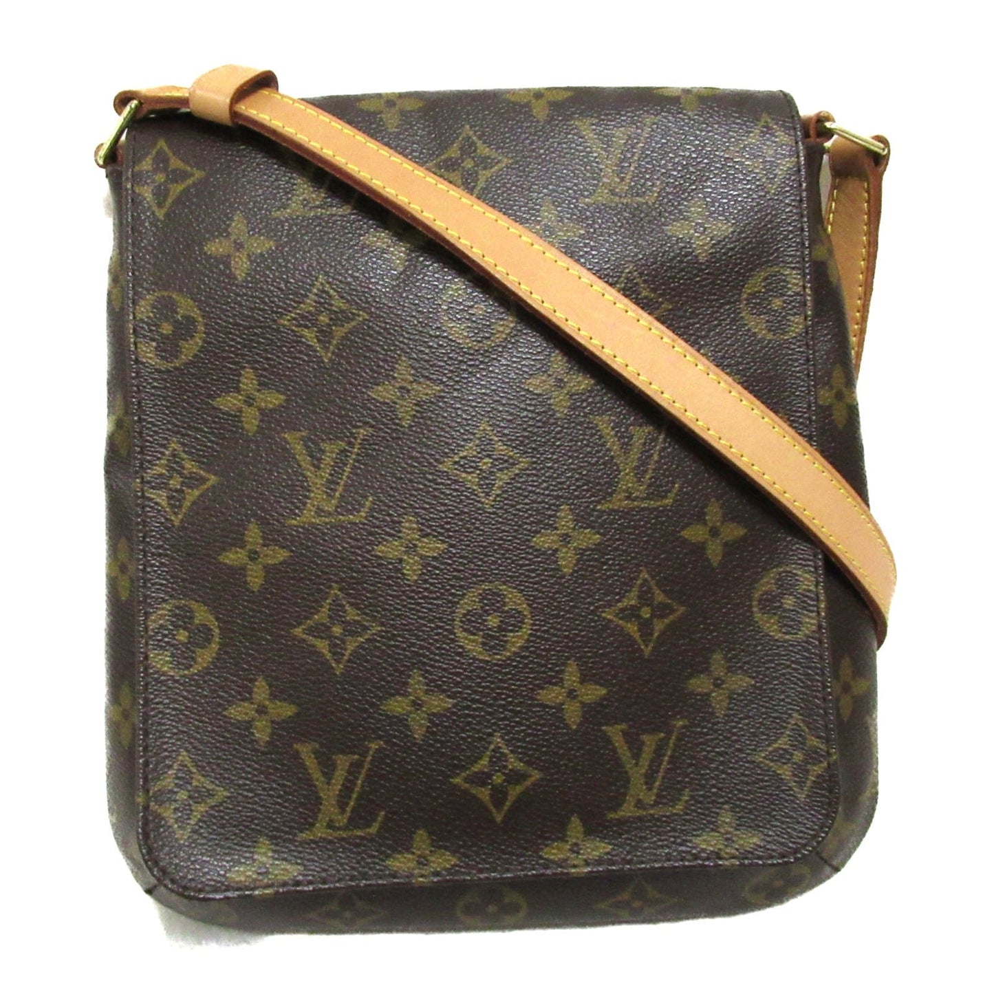 Louis Vuitton Musette Salsa Long Shoulder Bag Brown