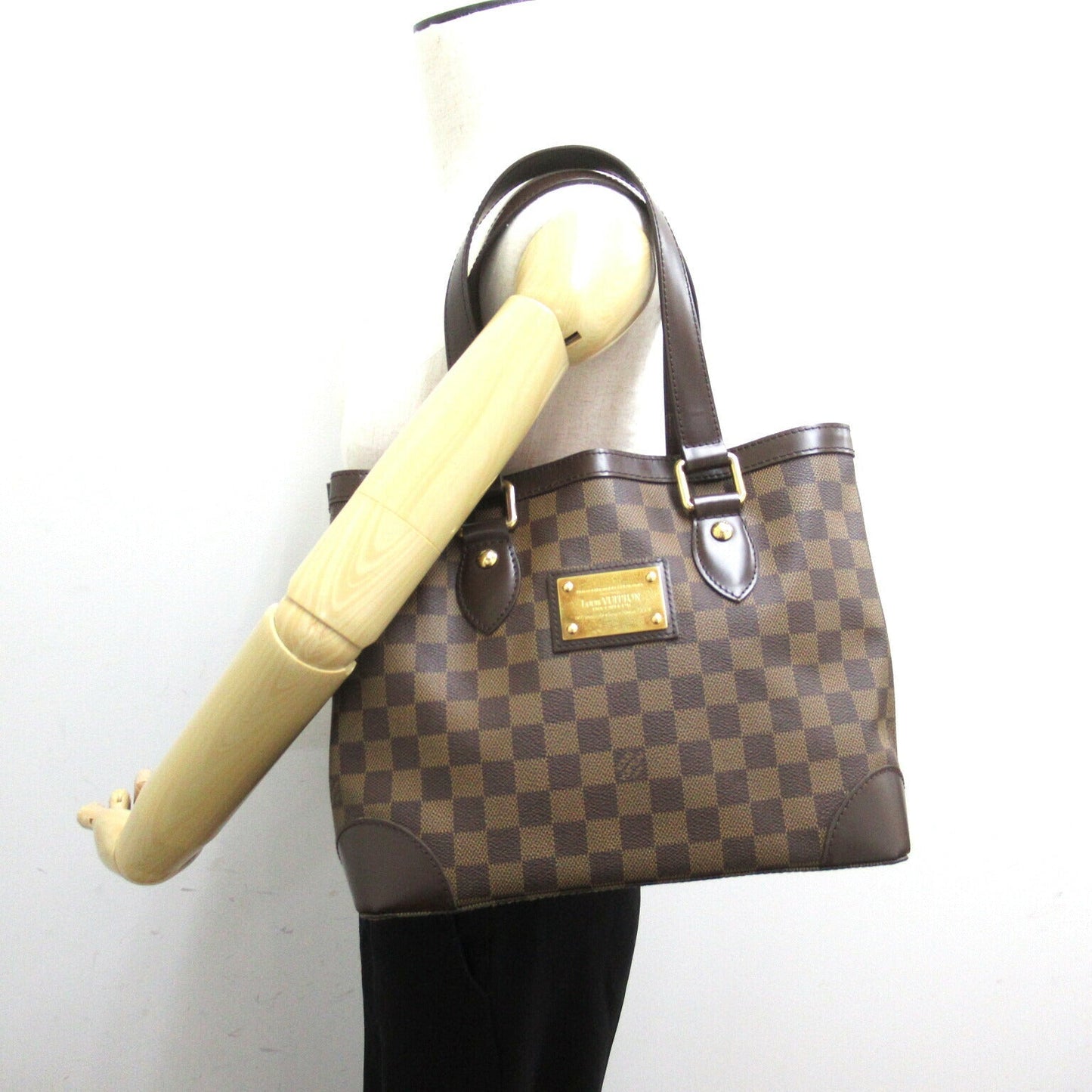 Louis Vuitton Damier Hampstead Tote Bag Brown