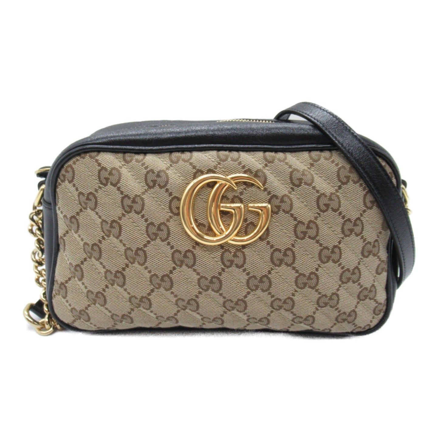 Luxury Gucci Trending 2025 GG Marmont Leather Canvas Shoulder Bag
