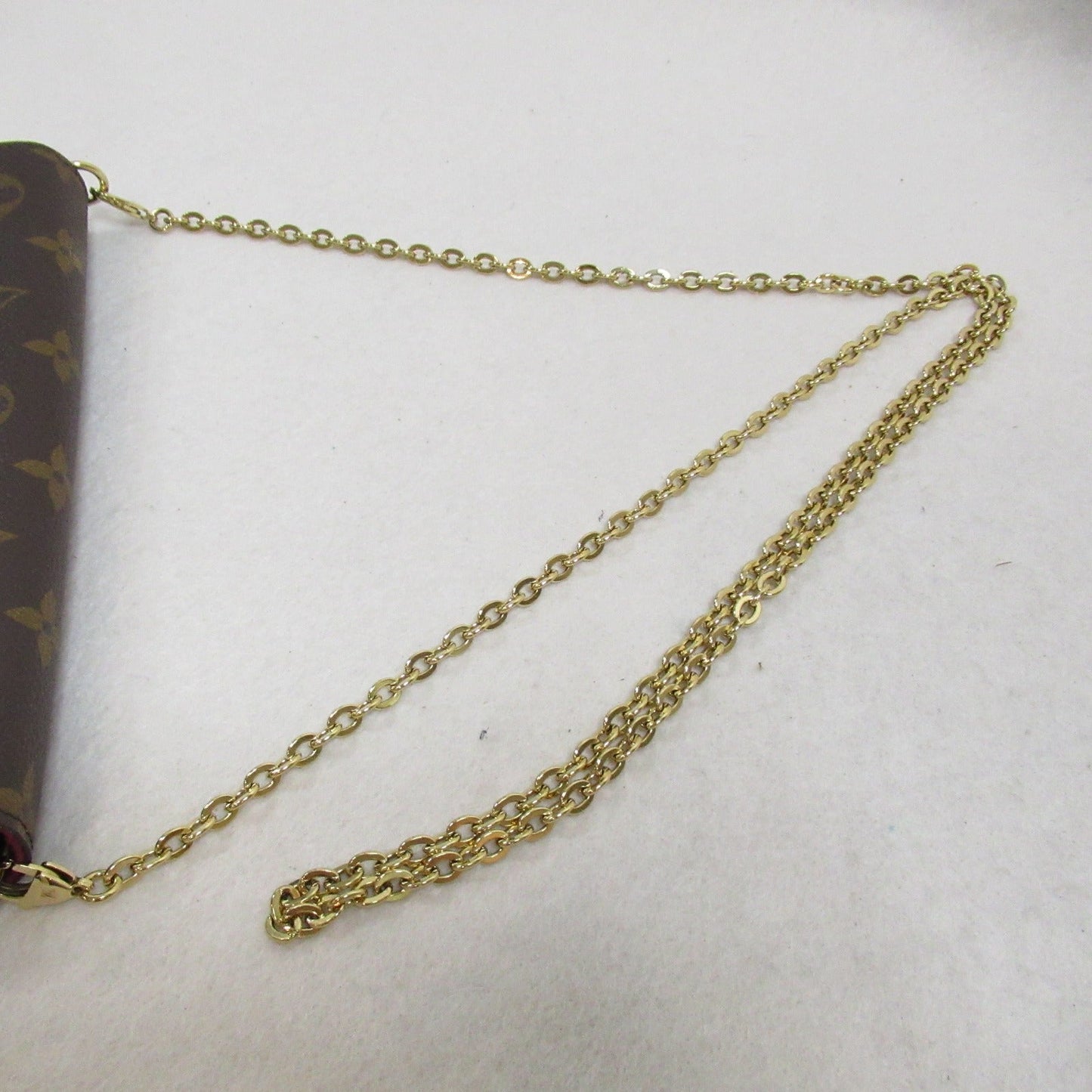 Louis Vuitton Pochette Felicie Shoulder Bag Brown