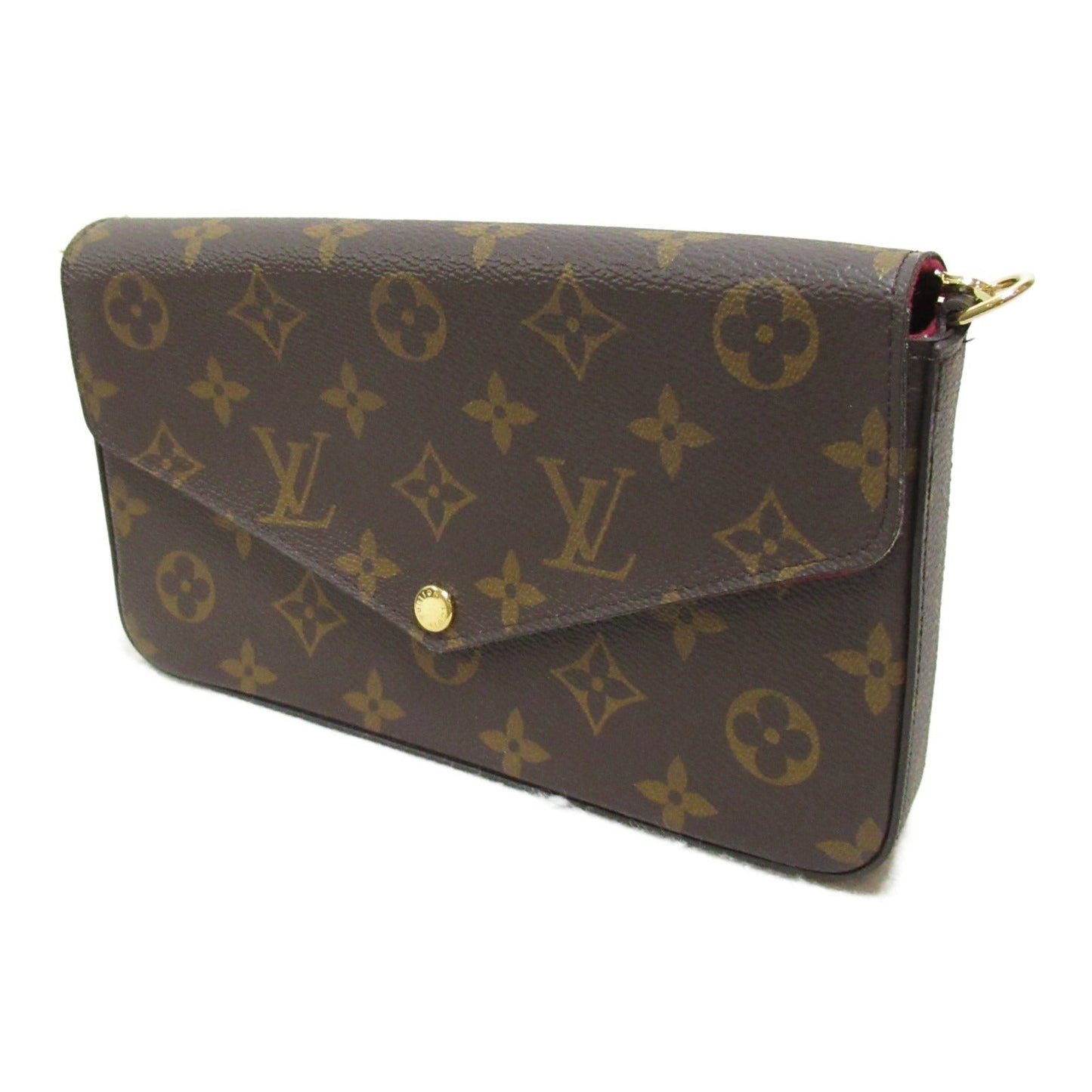 Louis Vuitton Pochette Felicie Shoulder Bag Brown