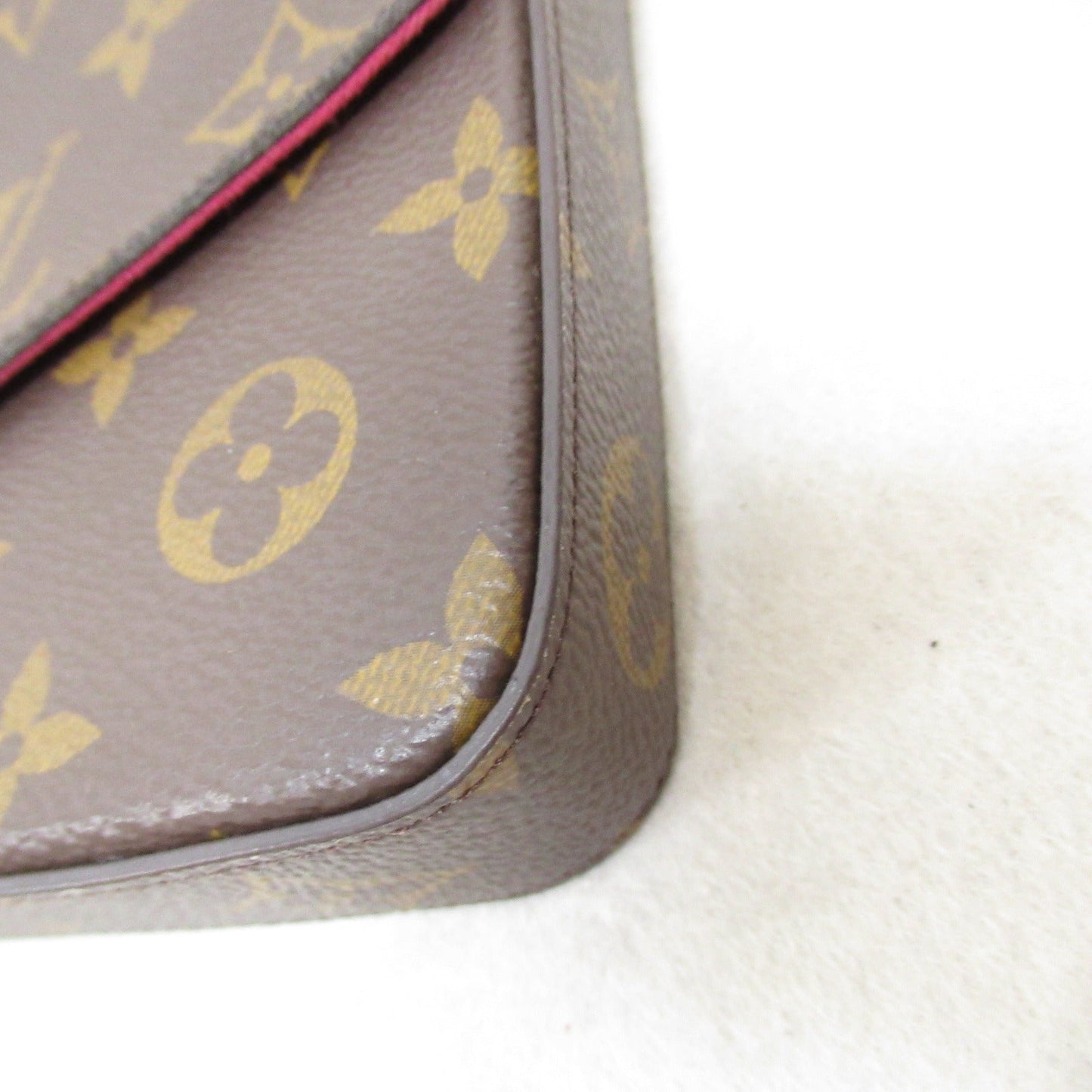 Louis Vuitton Pochette Felicie Shoulder Bag Brown