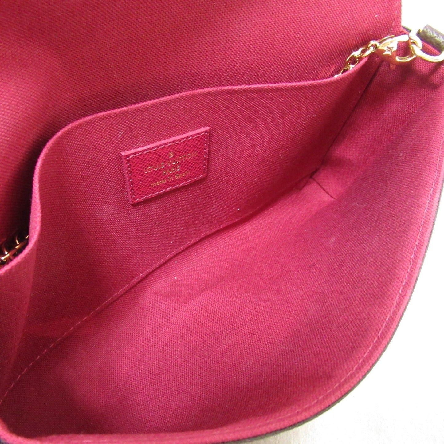 Louis Vuitton Pochette Felicie Shoulder Bag Brown