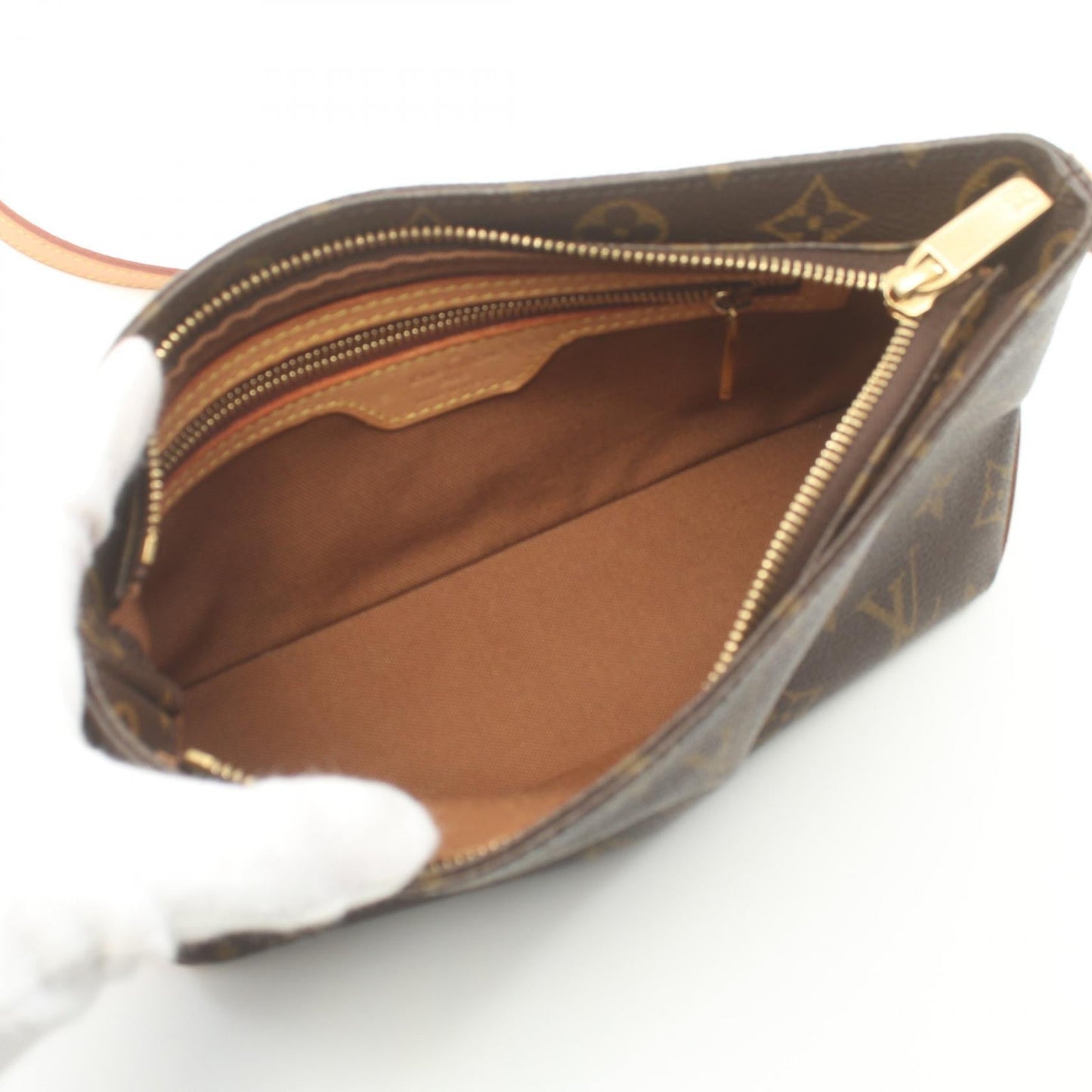 Louis Vuitton Trotter Shoulder Bag Monogram Brown
