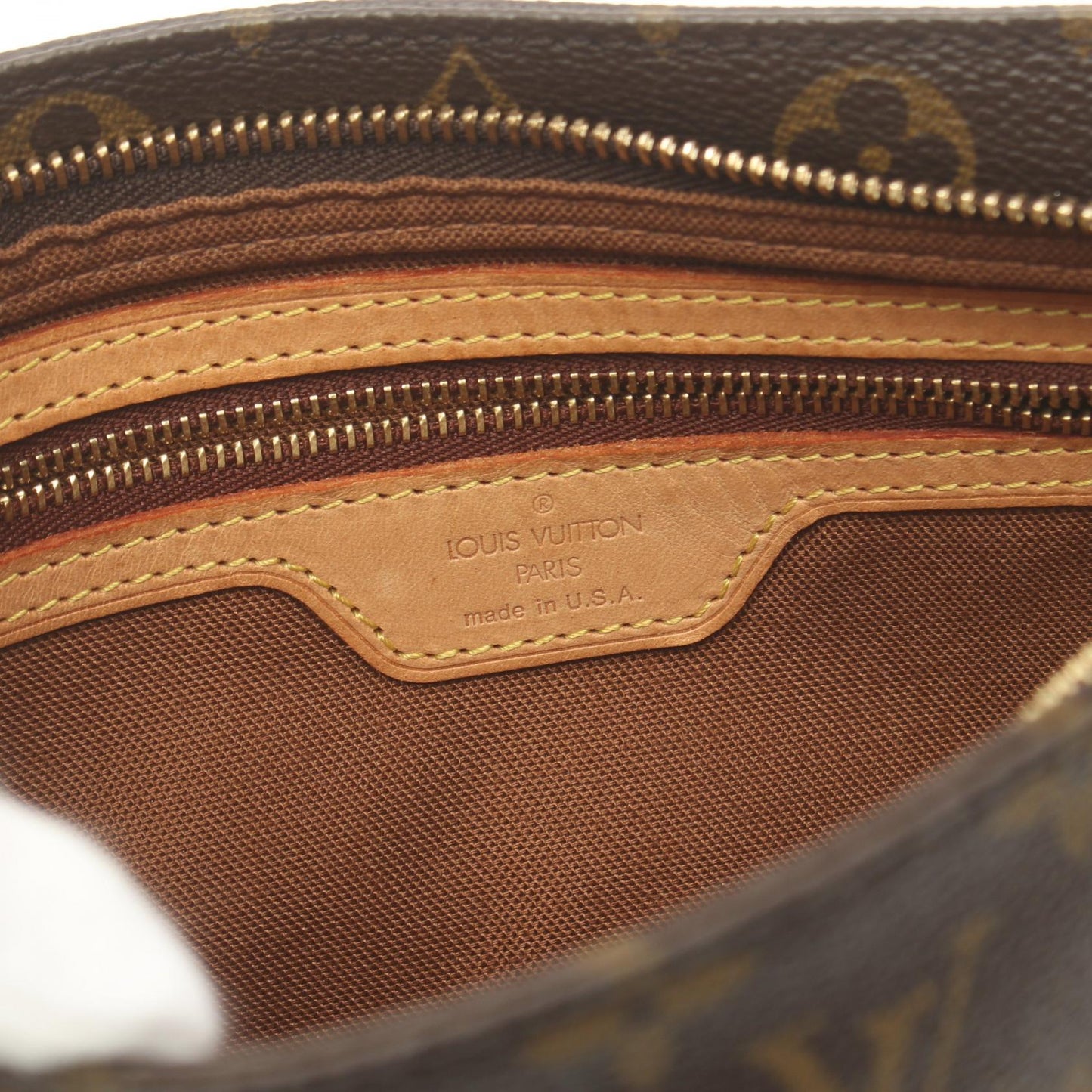 Louis Vuitton Trotter Shoulder Bag Monogram Brown