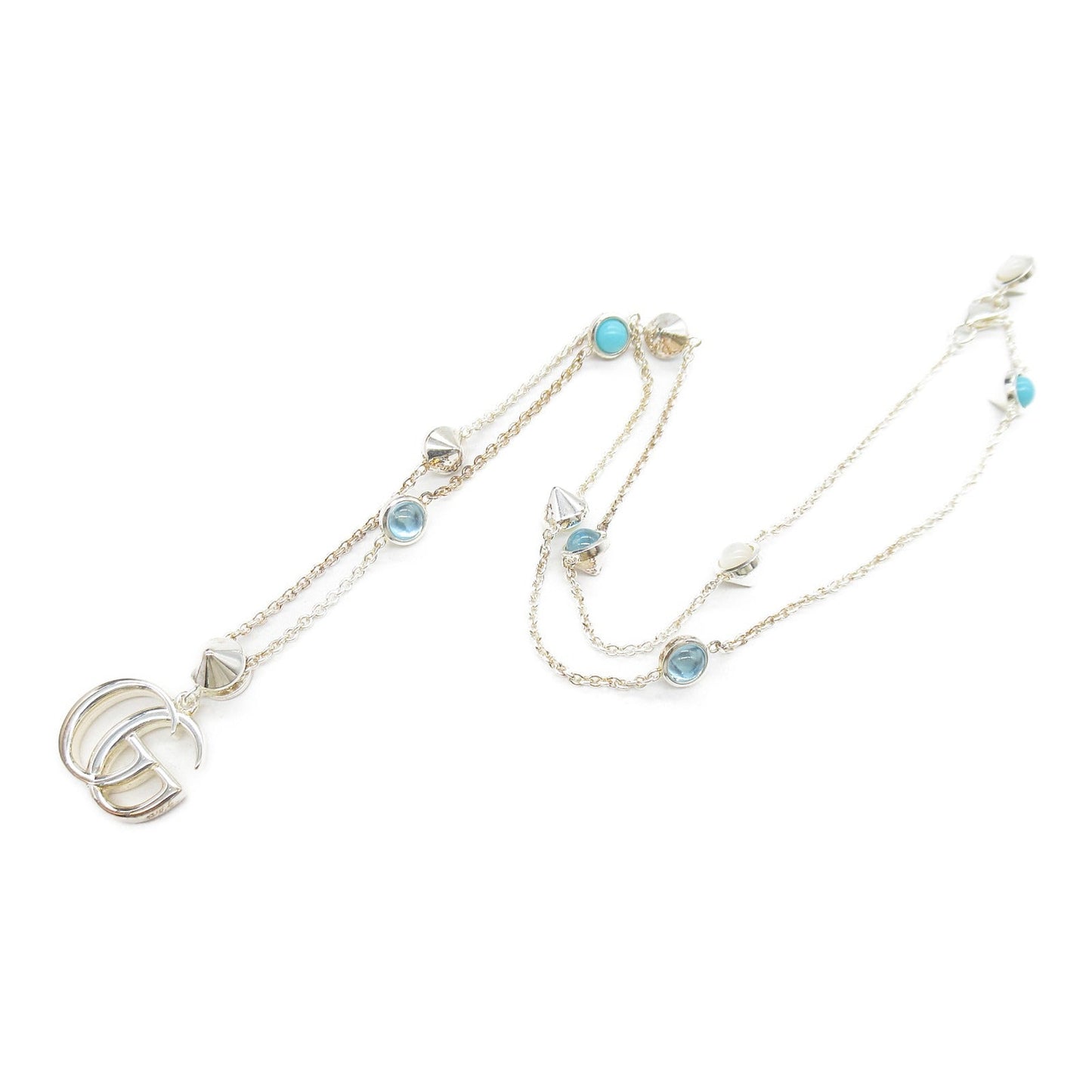 Luxury Gucci Trending 2025 Silver 925 Stainless Steel Mother of Pearl Necklace