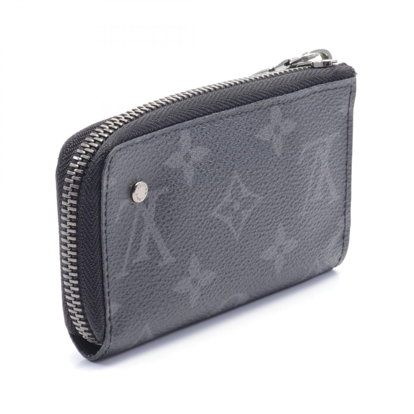 Louis Vuitton Monogram Eclipse Zippy Coin Purse Canvas Coin Case M64430 in New Condition