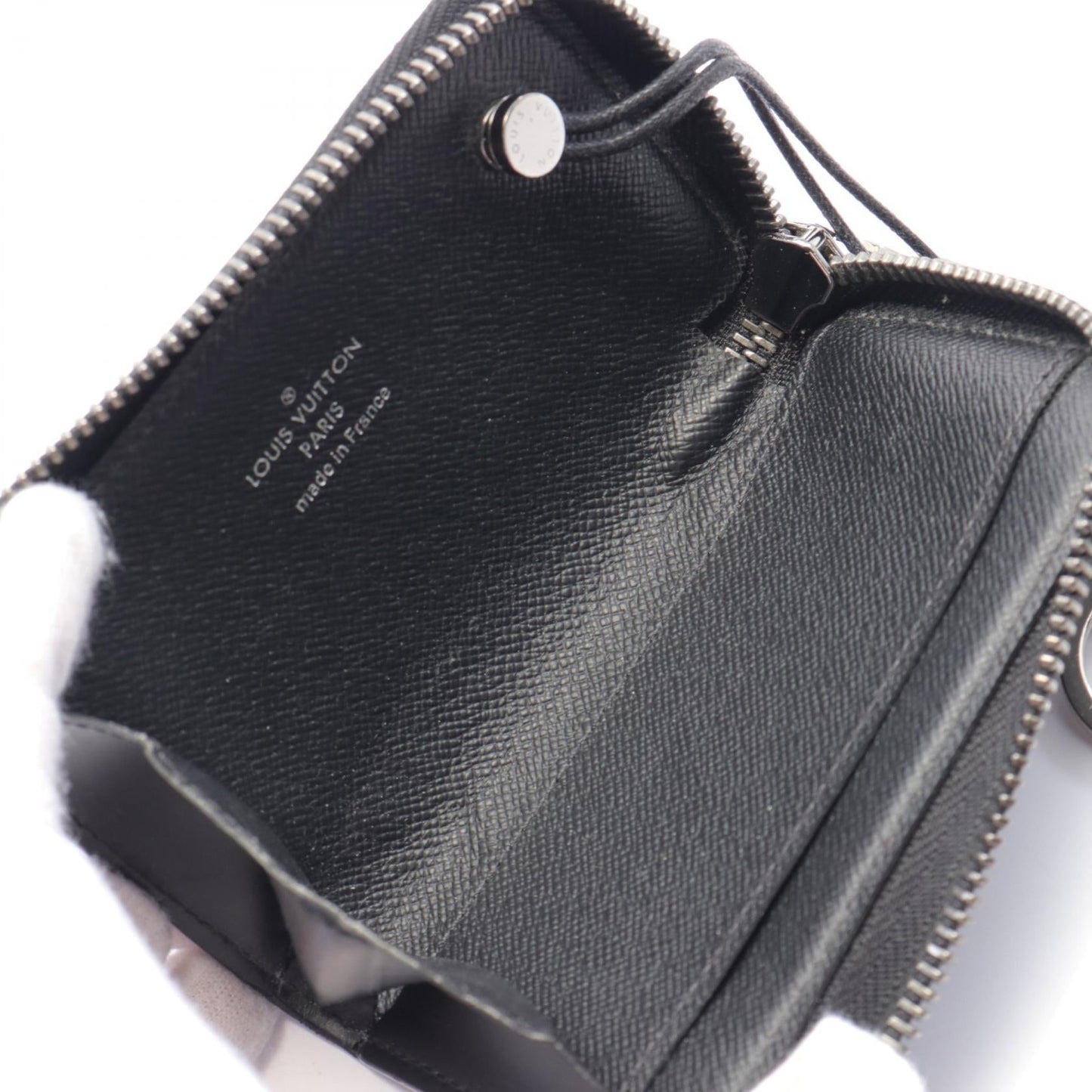 Louis Vuitton Monogram Eclipse Zippy Coin Purse Canvas Coin Case M64430 in New Condition