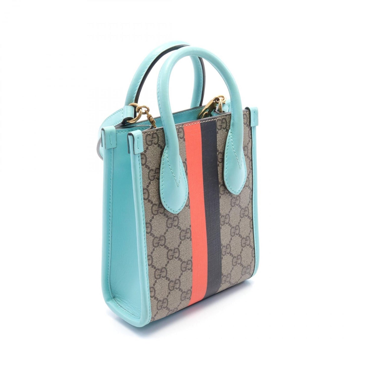 Luxury Gucci Trending 2025 Interlocking G Mini Tote Bag PVC Canvas Leather